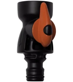 Rubinetto a sfera con regolatore di flusso.