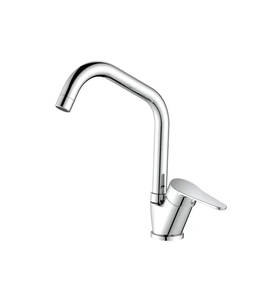 Rubinetto cucina "allen" monocomando bocca alta cromo, d 40 mm