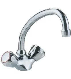 Rubinetto cucina monoforo cromato per lavello