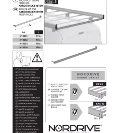 Rullo posteriore per ceste kargo rack system - r115 - 115 cm  n10231
