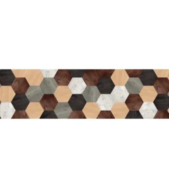 Runner in vinile mixed wood, 50x180 cm