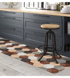 Runner in vinile "mixed wood", 50x240 cm