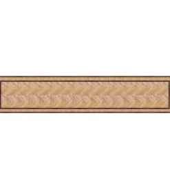 Runner in vinile old style parquet, 50x240 cm