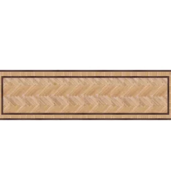 Runner in vinile old style parquet, 50x180 cm