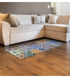 Runner in vinile spring tile carpet, 50x240 cm