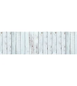 Runner in vinile white wood, 50x180 cm