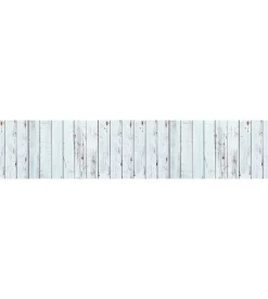 Runner in vinile white wood, 50x240 cm