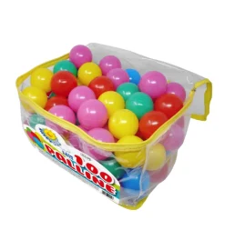 Sacca 100 palline per bambini colorate e morbide