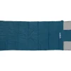 Sacco a pelo light con cappuccio brunner "starflyer" in nylon e cotone blu 220x85 cm