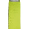 Sacco a pelo ultralight con cappuccio brunner "laguna lite" in poliestere e cotone verde 210x75 cm