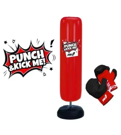Sacco da boxe pugilato per bambini gonfiabile punch bag da 150 cm