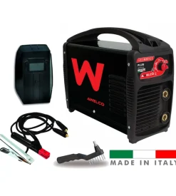 Saldatrice inverter tig e mma ad elettrodo rivestito awelco plus 250 tig lift made in italy