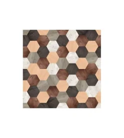 Salvapavimenti "mixed wood" in vinile spessorato, 100x150 cm