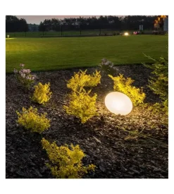 Sasso led rgb decorativo con telecomando, 1w