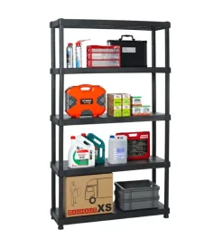 Scaffale 5 ripiani in polipropilene 