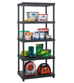 Scaffale 5 ripiani in polipropilene 