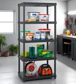 Scaffale 5 ripiani in polipropilene 