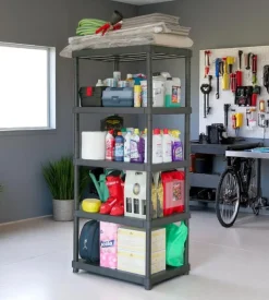 Scaffale 5 ripiani in polipropilene 