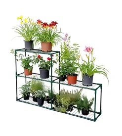 Scaffale a ripiani da esterno verdemax 142x30x98 cm