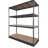 Scaffale in metallo 4 ripiani easy sistem portata 1200 kg 180x60x180 cm