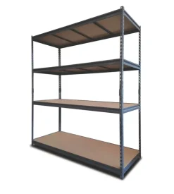 Scaffale in metallo 4 ripiani easy sistem portata 1200 kg 180x60x180 cm