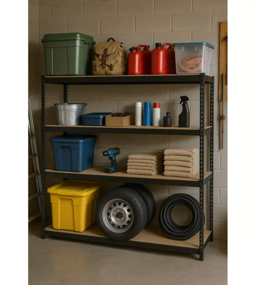 Scaffale in metallo 4 ripiani easy sistem portata 1200 kg 180x60x180 cm