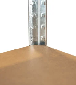 Scaffale in metallo easy system con 4 ripiani in mdf, 120x55x180 cm