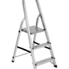 Scala alluminio essenza "everest" con 3 gradini e portata massima 150 kg 62x40x106 cm