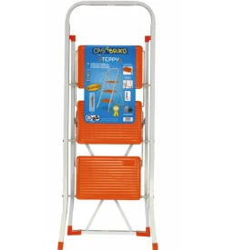Scala casa briko "steppy" con 3 gradini in acciaio, 47x115x71 cm