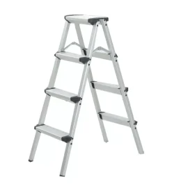 Scala pieghevole easy system in alluminio con 4 gradini portata 150 kg