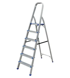 Scala pieghevole in alluminio easy system 6 gradini