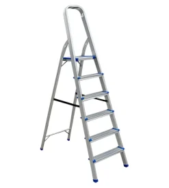 Scala pieghevole in alluminio easy system 6 gradini