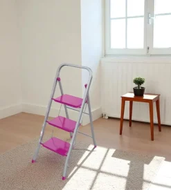 Scala pieghevole "slimmy" in acciaio con 3 gradini portata 150 kg