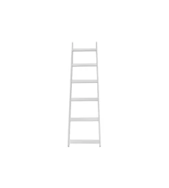 Scaletta porta asciugamani in multistrato bianca con 6 gradini