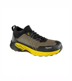 Scarpa antinfortunistica con alzata a calza kapriol "dune micro sock" giallo tg 46