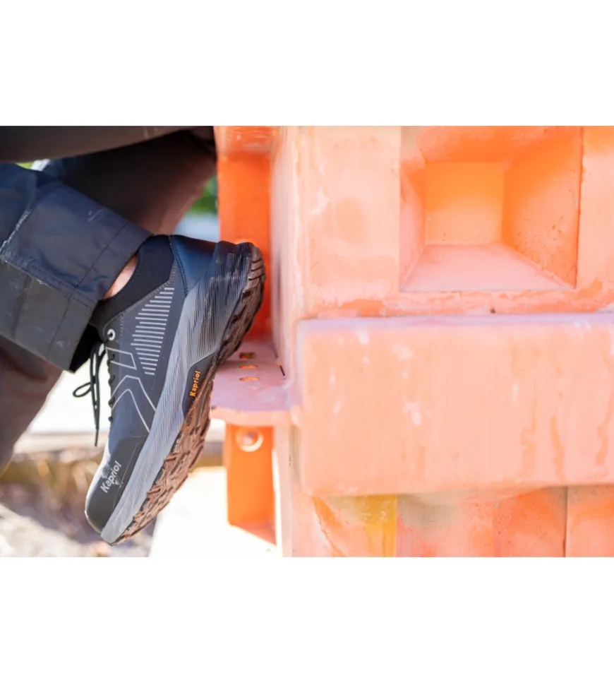 Scarpa antinfortunistica con alzata a calza kapriol "dune micro sock" grigio tg 44