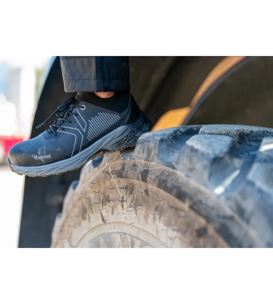 Scarpa antinfortunistica con alzata a calza kapriol "dune micro sock" grigio tg 44