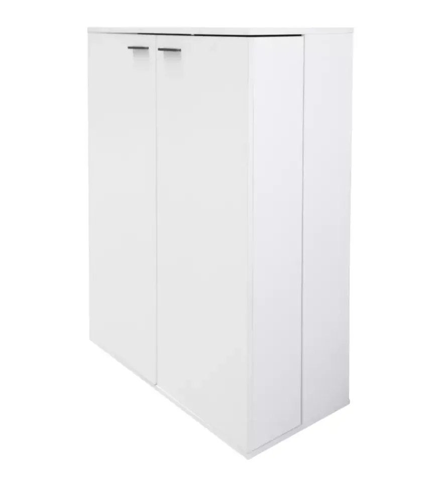 Scarpiera 2 ante bellahome con ante salvaspazio bianco 100x33,8x110 cm