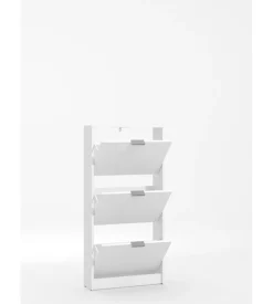 Scarpiera bianca con 3 ante 58x18x119 cm