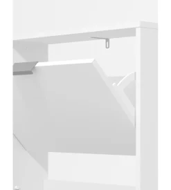 Scarpiera bianca con 3 ante 58x18x119 cm