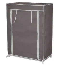 Scarpiera marrone con 3 ripiani, 61x30x80 cm