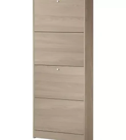 Scarpiera olmo con 4 ante, 62x148x18 cm