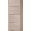 Scarpiera olmo con 4 ante, 62x158x29 cm