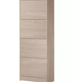 Scarpiera olmo con 4 ante, 62x158x29 cm