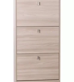 Scarpiera olmo con 3 ante, 63x18x117 cm