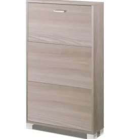 Scarpiera olmo con 3 ante, 70x118x18 cm