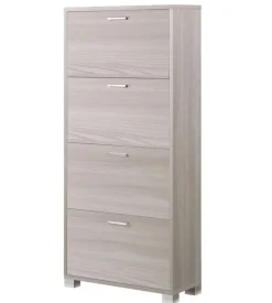 Scarpiera olmo con 4 ante, 70x29x154 cm