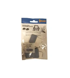 Scivoli ptfe adesivi rettangolari 24 x 34 mm. - grigio - 8 pz.