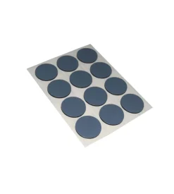 Scivoli ptfe adesivi tondi fustellati ø 22 mm. - grigio - 12 pz.
