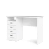 Scrivania con 4 cassetti bianca, 110x76x48,5 cm